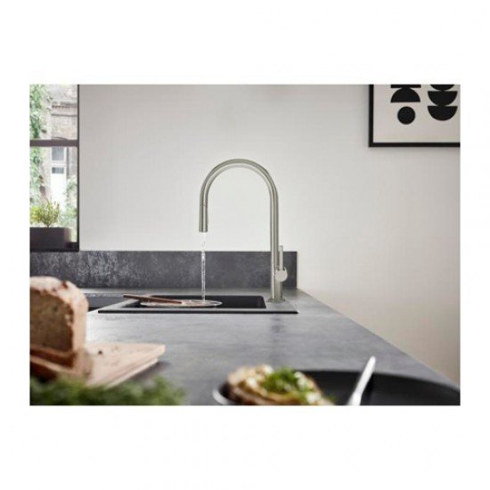 Кухонный смеситель однорычажный, 210, с вытяжным душем, 2jet Hansgrohe 72800800 Кухонный смеситель однорычажный, 210, с вытяжным душем, 2jet Hansgrohe 72800800
