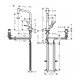 Кухонные смеситель Hansgrohe Metris Select M71 на 2 отверстия, однорычажный, 320, Eco, с вытяжным душем, 2jet, sBox 73827000