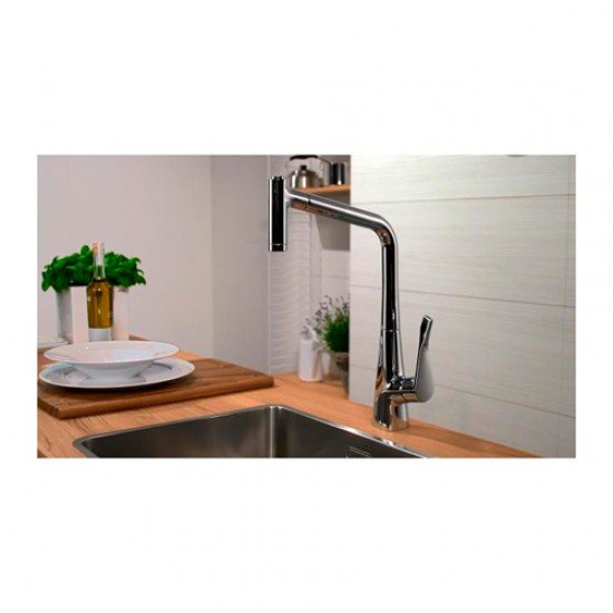 Смеситель hansgrohe Metris для кухонной мойки 14820800 Смеситель hansgrohe Metris для кухонной мойки 14820800
