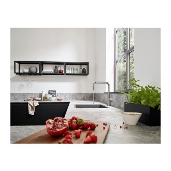 Кухонный смеситель однорычажный, U 220, 1jet Hansgrohe 72806800 Кухонный смеситель однорычажный, U 220, 1jet Hansgrohe 72806800