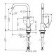 Кухонный смеситель однорычажный, 260, Eco, 1jet Hansgrohe 31821000 Кухонный смеситель однорычажный, 260, Eco, 1jet Hansgrohe 31821000