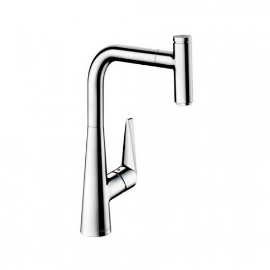 Кухонный смеситель однорычажный, 300, Eco, с вытяжным изливом, 1jet Hansgrohe 72826000 Кухонный смеситель однорычажный, 300, Eco, с вытяжным изливом, 1jet Hansgrohe 72826000