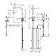 Кухонные смеситель Hansgrohe Metris Select M71 на 2 отверстия, однорычажный, 200, Eco, с вытяжным изливом, 1jet, sBox 73825000