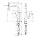 Кухонный смеситель, однорычажный, 300, с вытяжным душем, 2jet Hansgrohe 72823000