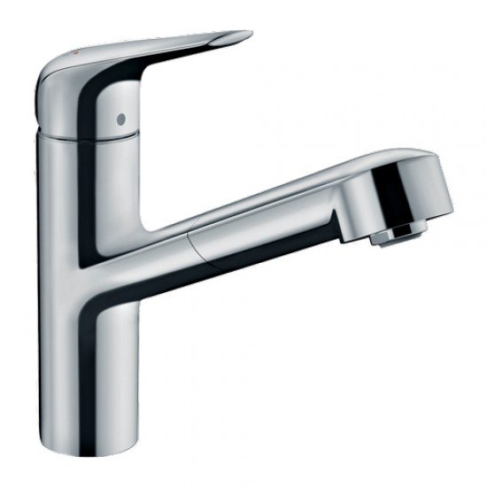 Кухонный смеситель Hansgrohe Focus M42 однорычажный, 150, с вытяжным изливом, 1jet, sBox 71829000 Кухонный смеситель Hansgrohe Focus M42 однорычажный, 150, с вытяжным изливом, 1jet, sBox 71829000