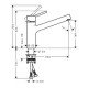 Кухонный смеситель Hansgrohe Talis M52 однорычажный, 170, Eco, 1jet 32857000 Кухонный смеситель Hansgrohe Talis M52 однорычажный, 170, Eco, 1jet 32857000