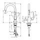 Кухонный смеситель однорычажный, 220, с запорным вентилем, 1jet Hansgrohe 72811000 Кухонный смеситель однорычажный, 220, с запорным вентилем, 1jet Hansgrohe 72811000