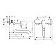 Смеситель hansgrohe Focus для кухонной мойки настенный с поворотным изливом 31825000