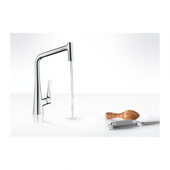 Смеситель hansgrohe Metris для кухонной мойки 14820800 Смеситель hansgrohe Metris для кухонной мойки 14820800