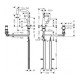 Кухонные смеситель Hansgrohe Metris Select M71 на 2 отверстия, однорычажный, 220, с вытяжным душем, 2jet, sBox 73805800