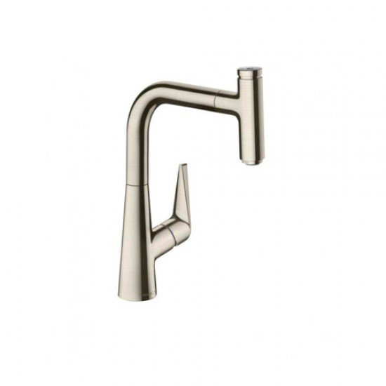 Кухонный смеситель однорычажный, 220, с вытяжным изливом, 1jet Hansgrohe 72822800