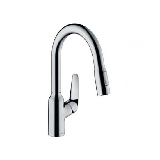 Кухонный смеситель однорычажный, 180, с вытяжным душем, 2jet Hansgrohe 71801000 Кухонный смеситель однорычажный, 180, с вытяжным душем, 2jet Hansgrohe 71801000