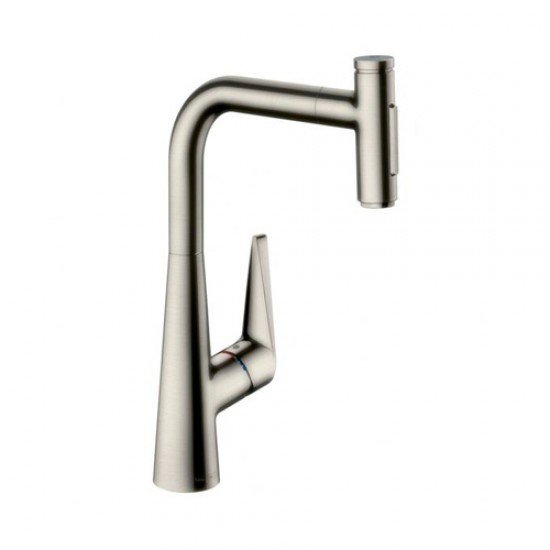 Кухонный смеситель однорычажный, 300, с вытяжным душем, 2jet, sBox Hansgrohe 73867800