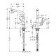 Кухонный смеситель Hansgrohe Metris M71 однорычажный, 320, с запорным вентилем, 1jet 14888000