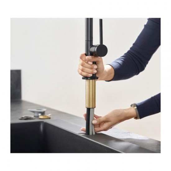Кухонный смеситель однорычажный, 210, с вытяжным душем, 2jet, sBox Hansgrohe 72801670