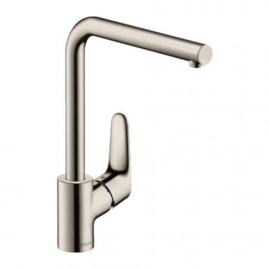 Смеситель hansgrohe Focus для кухонной мойки с L-образным поворотным изливом 31817800