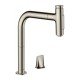 Кухонный смеситель Hansgrohe Metris Select M71 однорычажный, на 2 отверстия, с вытяжным изливом M7120-H200 73819800 Кухонный смеситель Hansgrohe Metris Select M71 однорычажный, на 2 отверстия, с вытяжным изливом M7120-H200 73819800