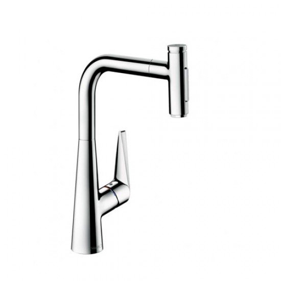 Кухонный смеситель, однорычажный, 300, с вытяжным душем, 2jet Hansgrohe 72823000