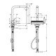 Кухонный смеситель hansgrohe Aquno Select M81, однорычажный, 250, с вытяжным душем, 2jet 73836000