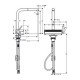 Кухонный смеситель однорычажный, 250, с вытяжным душем, 2jet Hansgrohe 73836670 Кухонный смеситель однорычажный, 250, с вытяжным душем, 2jet Hansgrohe 73836670