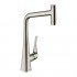 Кухонный смеситель Hansgrohe Metris Select M71 однорычажный, 320 с вытяжным душем, 2jet 73820800