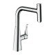 Кухонный смеситель Hansgrohe Metris Select M71 однорычажный, 240, с вытяжным изливом, 1jet, sBox 73802000 Кухонный смеситель Hansgrohe Metris Select M71 однорычажный, 240, с вытяжным изливом, 1jet, sBox 73802000
