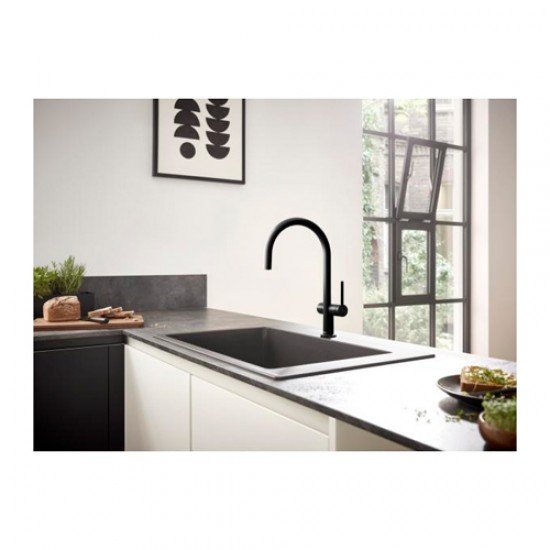 Кухонный смеситель однорычажный, 220, с запорным вентилем, 1jet Hansgrohe 72805670 Кухонный смеситель однорычажный, 220, с запорным вентилем, 1jet Hansgrohe 72805670