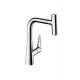 Кухонный смеситель однорычажный, 220, с вытяжным изливом, 1jet, sBox Hansgrohe 73852000