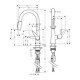 Кухонный смеситель однорычажный, 160, с вытяжным душем, 2jet Hansgrohe 72815800