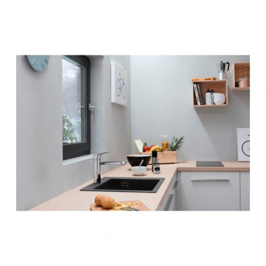 Кухонный смеситель однорычажный, 120, для установки перед окном, 1jet Hansgrohe 71807000 Кухонный смеситель однорычажный, 120, для установки перед окном, 1jet Hansgrohe 71807000