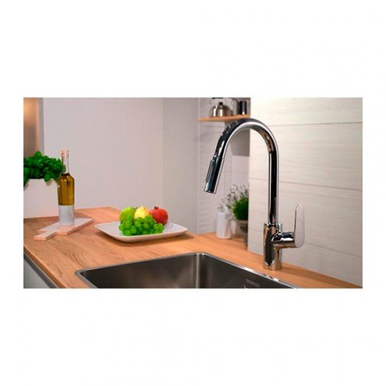 Смеситель hansgrohe Focus для кухонной мойки с выдвижным душем 31815000 Смеситель hansgrohe Focus для кухонной мойки с выдвижным душем 31815000