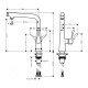 Смеситель hansgrohe Metris Select для кухонной мойки 14847800 Смеситель hansgrohe Metris Select для кухонной мойки 14847800