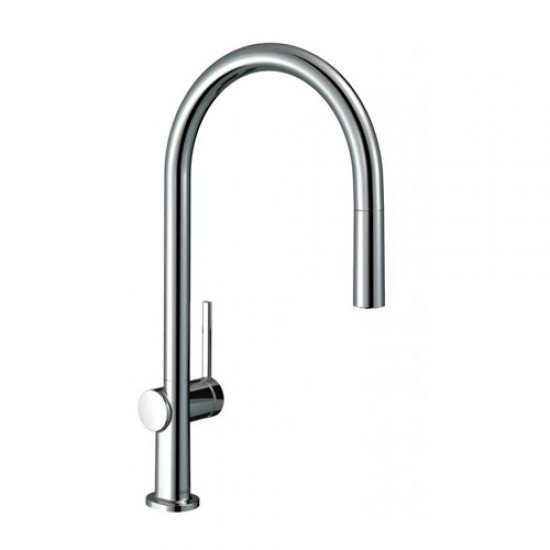 Кухонный смеситель однорычажный, 210, с вытяжным изливом, 1jet, sBox Hansgrohe 72803000