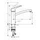 Кухонный смеситель Hansgrohe Logis M31 однорычажный, 160, Eco, 1jet 71860000