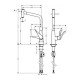 Кухонный смеситель Hansgrohe Metris Select M71 однорычажный, 320, Eco, с вытяжным изливом, 1jet 14786000 Кухонный смеситель Hansgrohe Metris Select M71 однорычажный, 320, Eco, с вытяжным изливом, 1jet 14786000