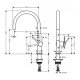 Кухонный смеситель однорычажный, 220, 1jet Hansgrohe 72804800