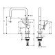 Кухонный смеситель однорычажный, U 220, 1jet Hansgrohe 72806800 Кухонный смеситель однорычажный, U 220, 1jet Hansgrohe 72806800