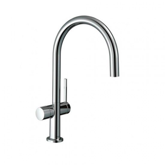 Кухонный смеситель однорычажный, 220, с запорным вентилем, 1jet Hansgrohe 72805000 Кухонный смеситель однорычажный, 220, с запорным вентилем, 1jet Hansgrohe 72805000