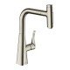 Кухонный смеситель Hansgrohe Metris Select M71 однорычажный, 240, с вытяжным душем, 2jet, sBox 73817800