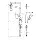 Кухонный смеситель Hansgrohe Metris Select M71 однорычажный, 320 с вытяжным душем, 2jet 73820800