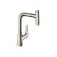 Кухонный смеситель однорычажный, 220, с вытяжным изливом, 1jet, sBox Hansgrohe 73852800