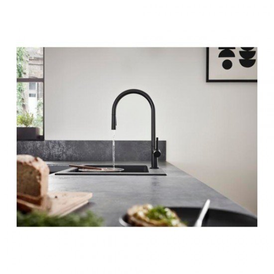 Кухонный смеситель однорычажный, 210, с вытяжным душем, 2jet, sBox Hansgrohe 72801670