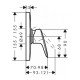 Смеситель для душа HighFlow, однорычажный, СМ Hansgrohe 71607000, хром