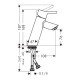 Смеситель hansgrohe Talis для раковины 32041000, хром
