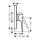 Смеситель hansgrohe Metropol для душа 32565340, шлифованный черный хром