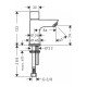 Смеситель для биде Hansgrohe Talis E однорычажный, со сливным клапаном push-open 71120000, хром