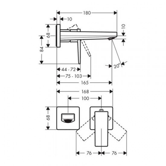 Смеситель hansgrohe Metropol для раковины 32525000, хром Смеситель hansgrohe Metropol для раковины 32525000, хром