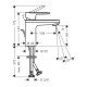 Смеситель для раковины 100, со сливным гарнитуром, цинк Hansgrohe Vernis Blend 71571000, хром Смеситель для раковины 100, со сливным гарнитуром, цинк Hansgrohe Vernis Blend 71571000, хром