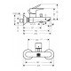 Смеситель hansgrohe Talis E для ванны ВМ 71740670, матовый черный Смеситель hansgrohe Talis E для ванны ВМ 71740670, матовый черный