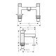 Смеcитель для ванны на 2 отверстия Hansgrohe Vernis Shape 71452670, матовый черный Смеcитель для ванны на 2 отверстия Hansgrohe Vernis Shape 71452670, матовый черный